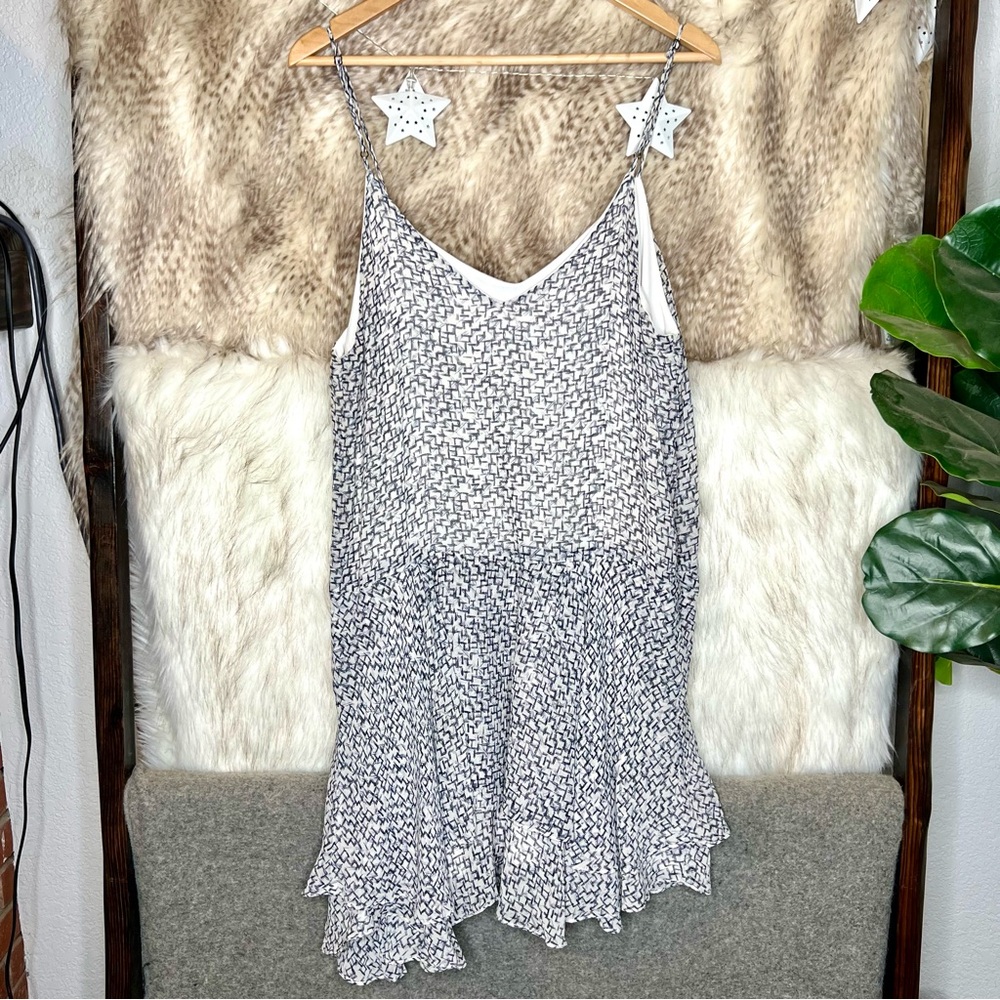 Hunter Bell Silk Flowy Printed Dress
